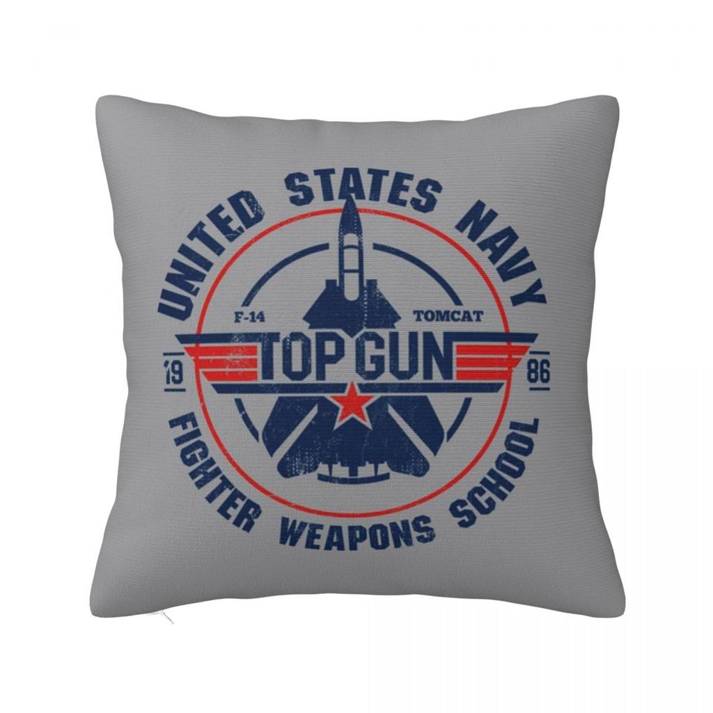 Air Force Fighter Jets Top Gun Tom Cruise Maverick Film Square Pillowcase Cushion Cover Pillow Case Throw Pillow Cover
