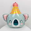 Animal Aluminum Film Balloon Sloth Lion Bear Giraffe Tiger Elephant Frog Balloon Zoo Theme Birthday, Shower, Holiday Decoration