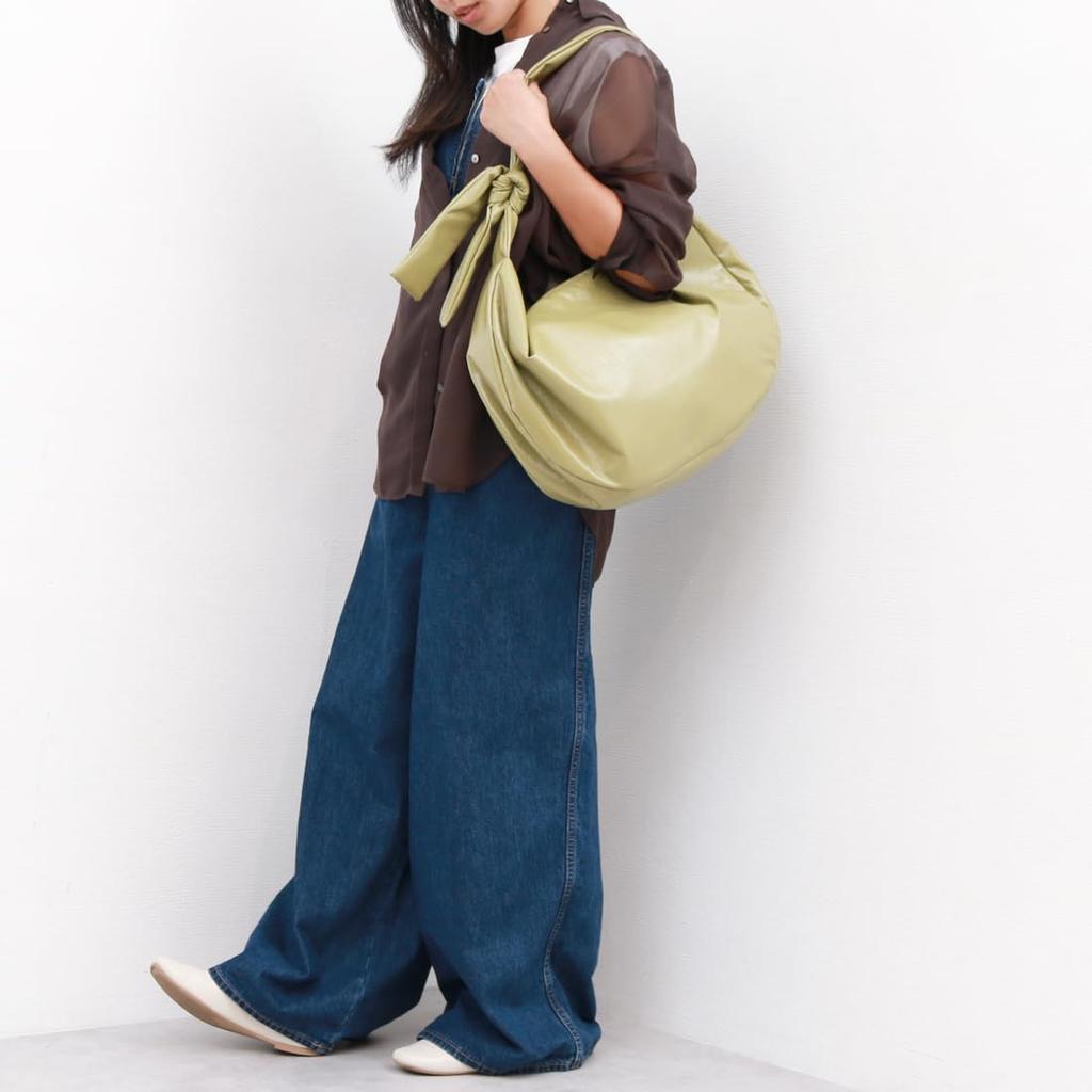 Kash Kash Soft Enamel Knot Big Shoulder Bag, 10-00-00160, Women's, Black