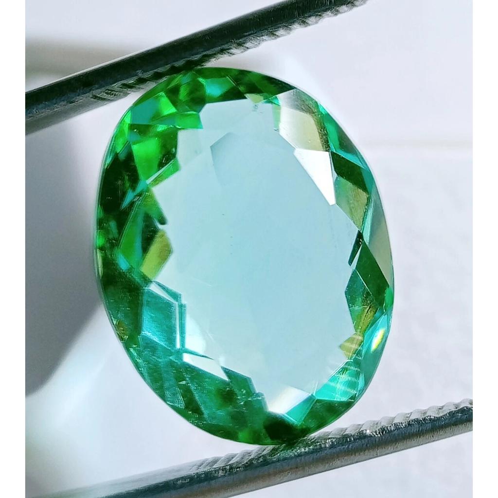 Certified Natural Green Topaz Brazilian Oval Cut 12+ Ct Fabulous Loose Gemstone
