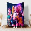 1pc Blanket Kpop Hunter5 Print Design, Lightweight Blanket for Sofa, Bed- Soft &Warm, Gift for All Seasons like Christmas, Halloween