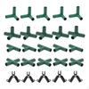 20 Greenhouse Frame Connectors, PVC Fittings Bracket Joint Stable Support for