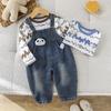 Kinder Freizeit Langarm Set, Bequeme Alltagsoutfits