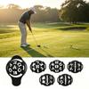 Handheld Golf Ball Drawing Guide Tool for Alignment Practice, Interchangeable Pattern Inserts with Letter Symbol and Guide Mark Styles