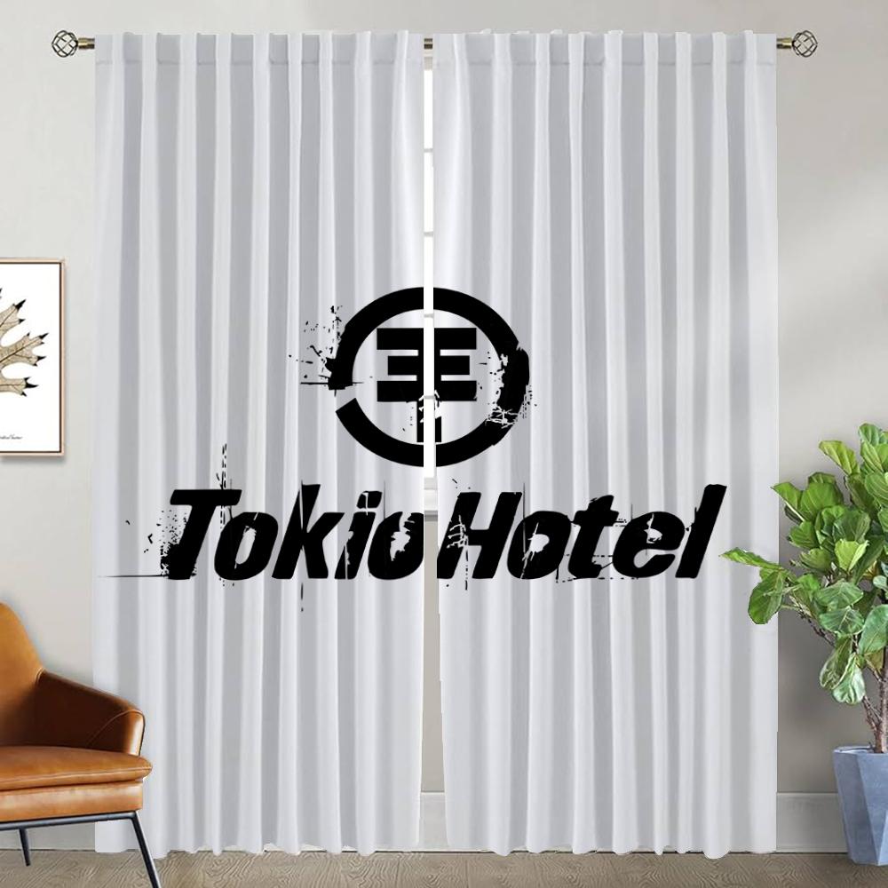

Tokio el Tulle для спальни, затемняющие шторы, 2 шт., современные шторы для гостиной, перегородка, занавеска для кухни, элегантный W50xH70cmx2pcs-CL