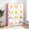 VidaXL Children's Storage Cabinet with 12 Cubes Pink PP 340581