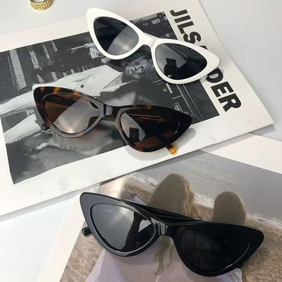 Neue Kleine Rahmen Cat-Eye Sonnenbrille Damen Designer Modebrille Klassische Herren Vintage Brille Herren Uv400