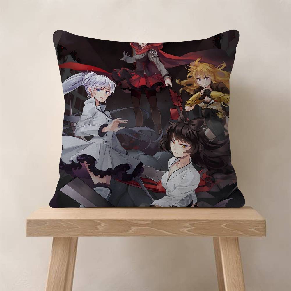 Cartoon RRWBYS Anime Personalized Pillow Cover Kids Bedroom Wild Party Decor Pillowcase Kid Birthday Shower Gift