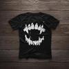 Vampire Tooth Pattern Tshirt Summer New Mens Tshirt Casual Fashion Tshirt