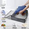 Bed Bottom Storage Bag With Transparent For Bedroom Closet Organization