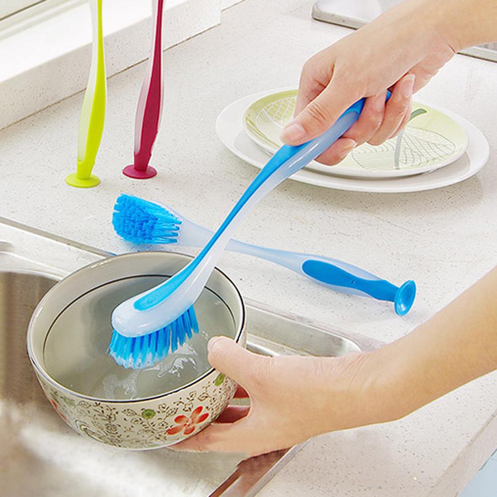 Cup Durable Vertical Household Bowl Kitchen Accessories Washing Tool Cleaning Brush Pot Brush