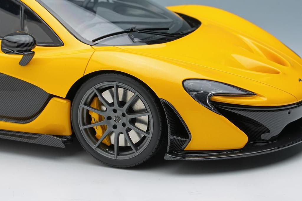 Make Up EIDOLON Scale McLaren P1 2013 Volcano Yellow Finished Model EML149A 1/18
