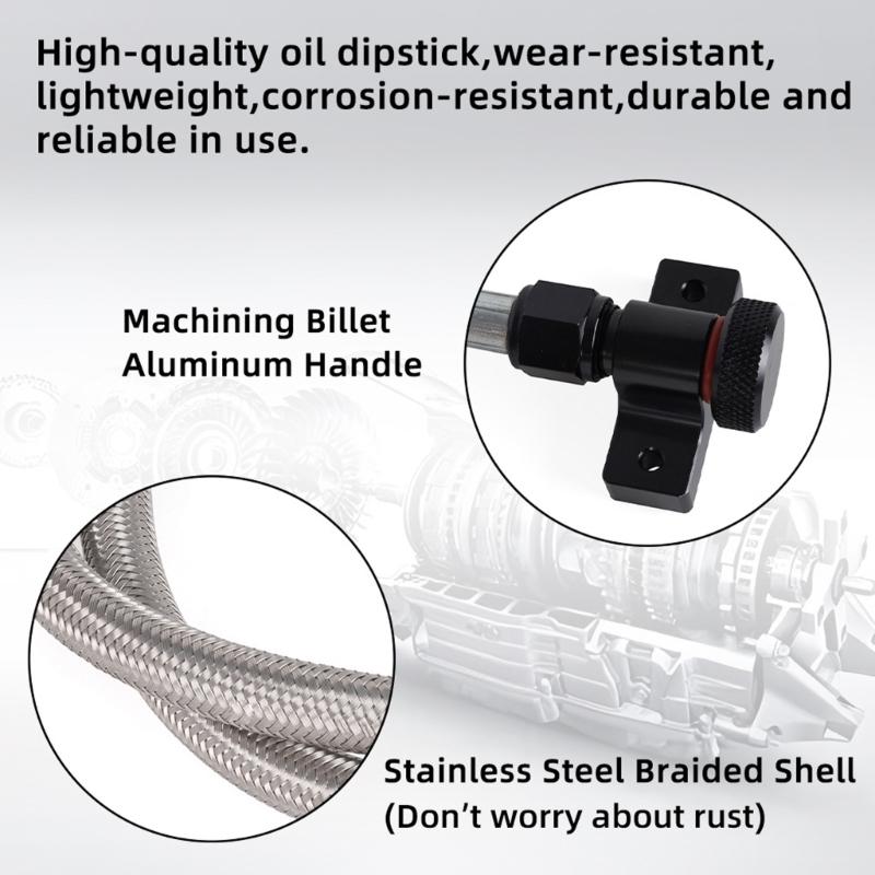 Metal Transmission Fluid Dipstick For F150 6R80 10R80 4R70E Automatic Transmission Dipstick