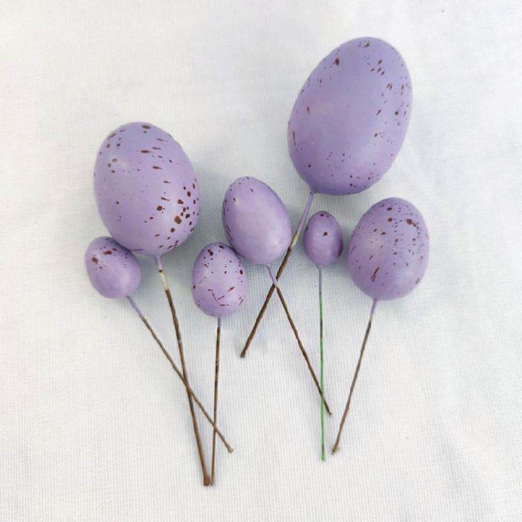 20Pcs Easter Foam Eggs DIY Party Decorative New Year Party Decoration