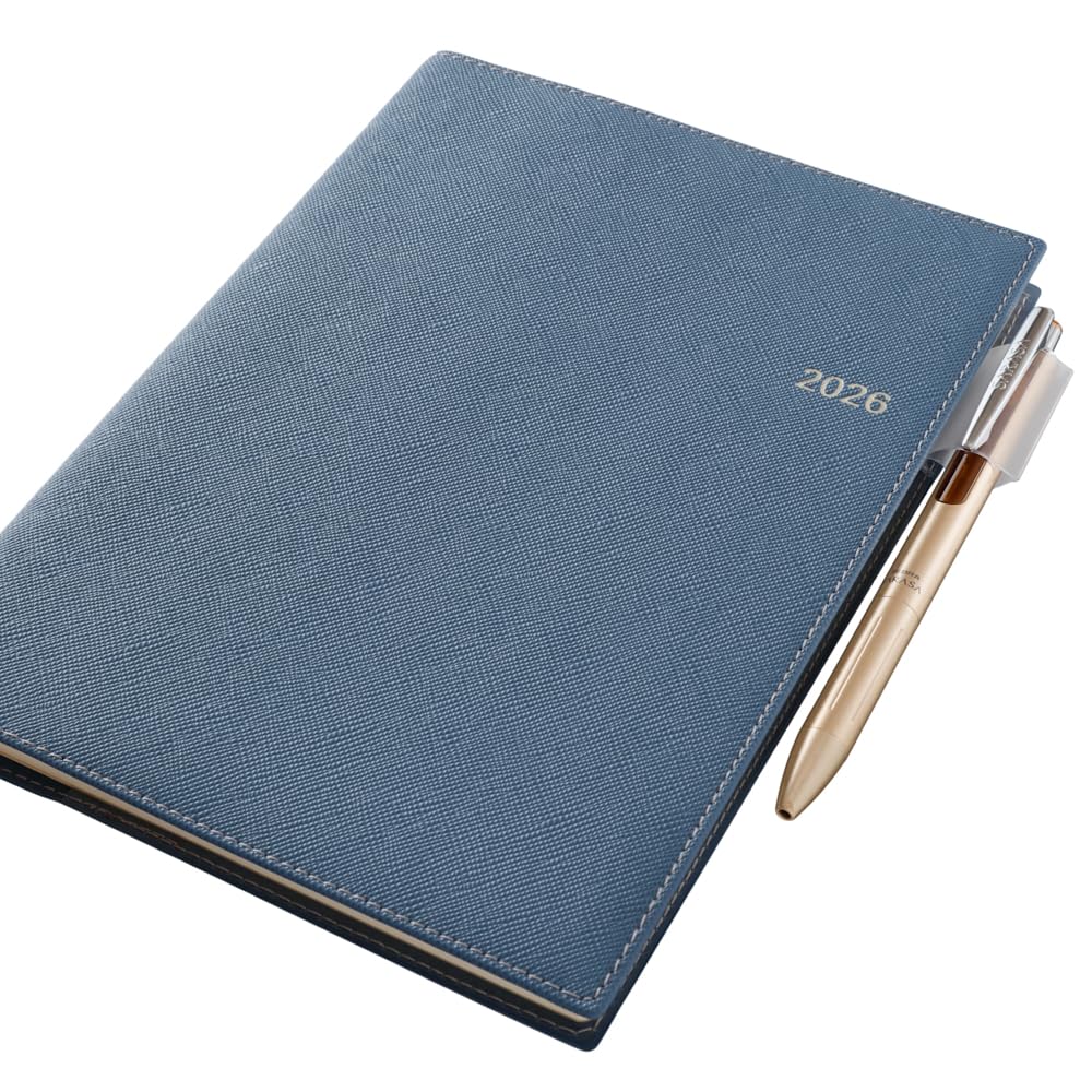 NOLTY 2026 Planner, April Start, A5 Weekly Access 4, Blue, 9689