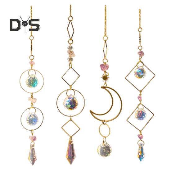 Поддельный кристаллический ловец солнца, подвесной красочный ловец солнца, радужная призма, ловец солнца для окна, сада, дерева, свадьбы, вечеринки, автомобиля, дома, внутреннего и наружного декора