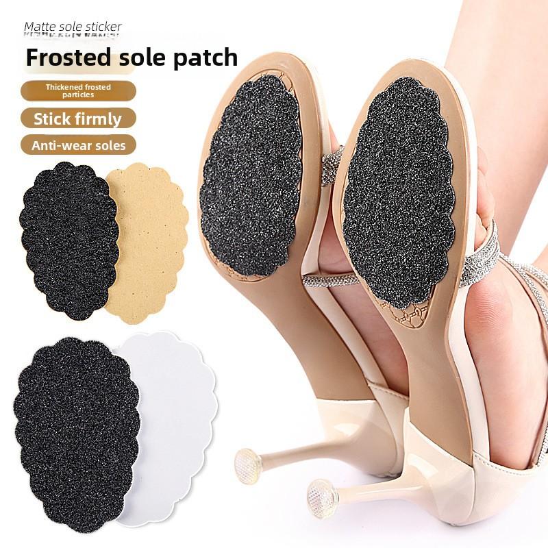 Frosted Sole Sticker, Wear-resistant Women's High Heels Sole Anti-skid Sticker, Large Protective Film, Anti-wear Petal-shaped Forefoot Sticker