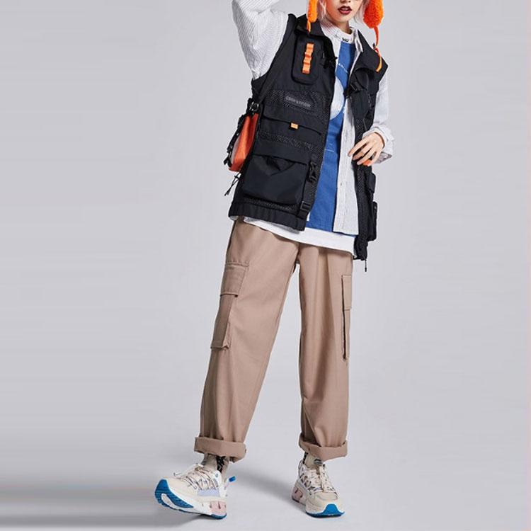 Li Ning CF Series Functional Multi-Pocket Vest Unisex Vests Black AMDQ023-1