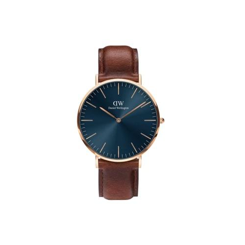 [Official Limited/2 Year Warranty/Genuine] Daniel Wellington DW Men's Watch Classic St Mawes Arctic 40mm Watch for Men Rose Gold Blue/Brown Luxury Wat