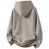 Men's Hoodie with Button Collar Casual Pullover Sweatshirt for Spring and Fall