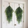 Artificial Pine Needle Teardrop Door Decor - Norfolk Green Teardrop Wreath Suitable for Outdoor Christmas Decoration On Doors