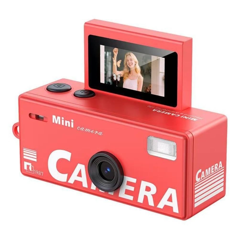 Gifts Flip Screen Keychain Thumb Camera Retro Bag Charm Digital Camera with Video Recording Mini Outdoor Sports Camera