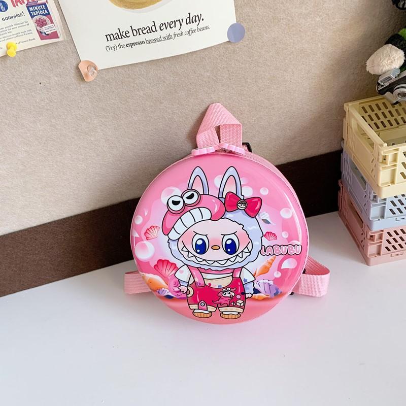 

Kindergarten Small And Medium Class Baby Schoolbag Cartoon Cute Boys And Girls Backpack Foreign Gas Pressure Shell Round Children S Backpack красный