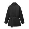 European and American style, new women's clothing, versatile, fashionable, solid color lace-up loose warm cotton clothes