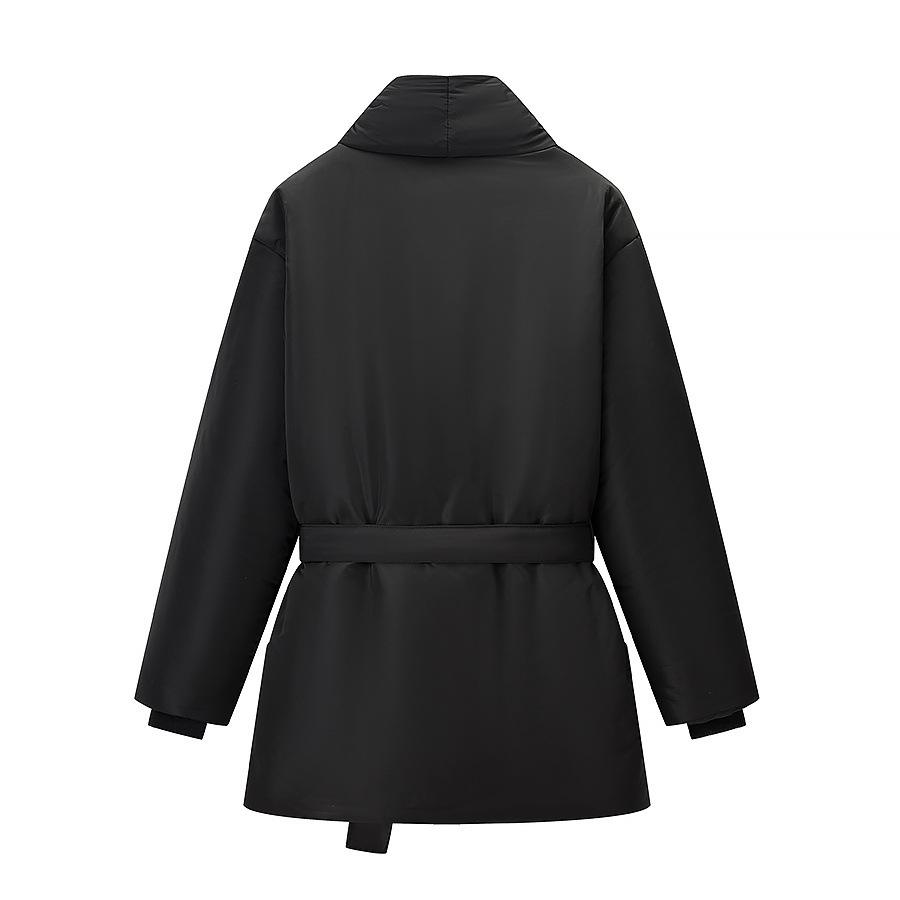 European and American style, new women's clothing, versatile, fashionable, solid color lace-up loose warm cotton clothes
