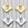 S925 Silbernadel High-End Quadratische Geometrische Rhombus Ohrringe für Frauen - Europäischer und Amerikanischer Stil
