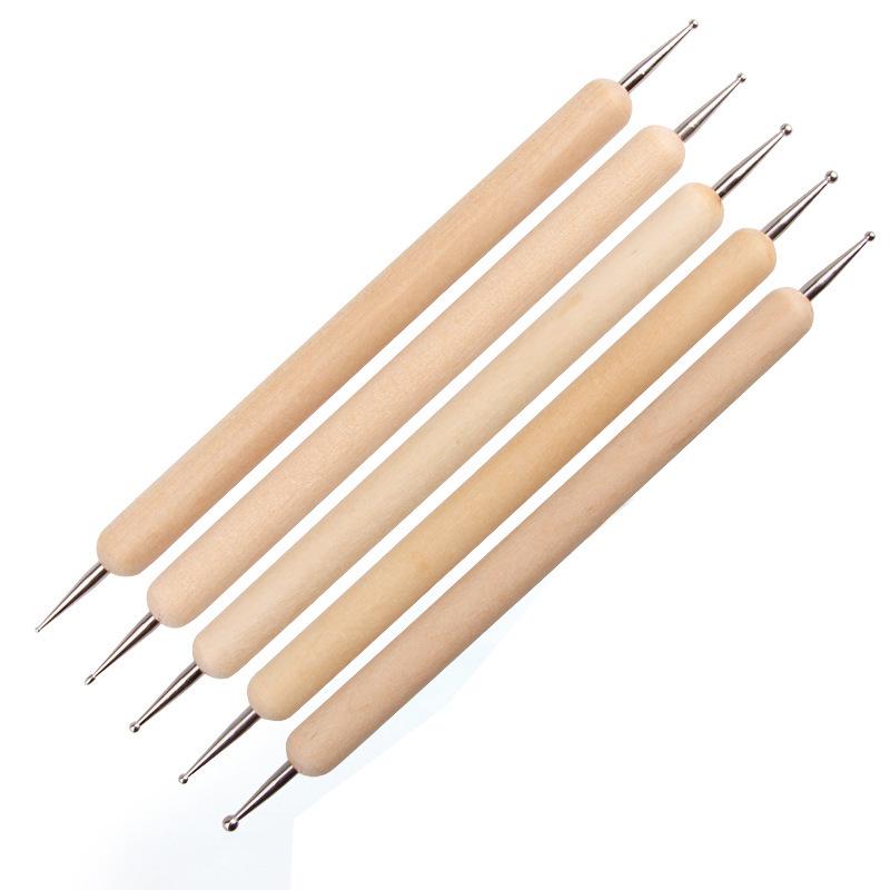 Wooden Dotting Tools Set for Pottery & Clay Crafting