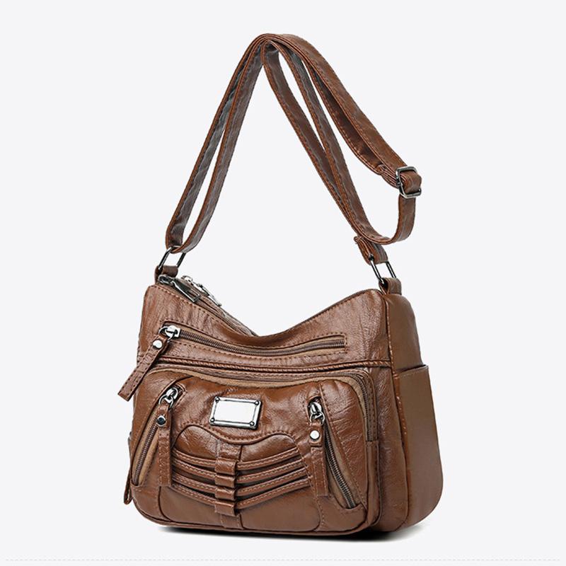 High Quality Soft PU Leather Shoulder Crossbody Bags for Women Designer Brand Messenger Tote Bag Luxury Female Fashion Hand Bag