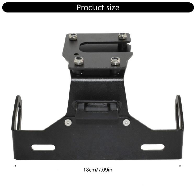 Motorcycle License Plate Bracket Taillight Mount Support with LED Light Number Plate Frame Holder for Z900 2017-2023