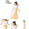 Princess Dress For Girls Elegant White Angel Costume For Children's Performances