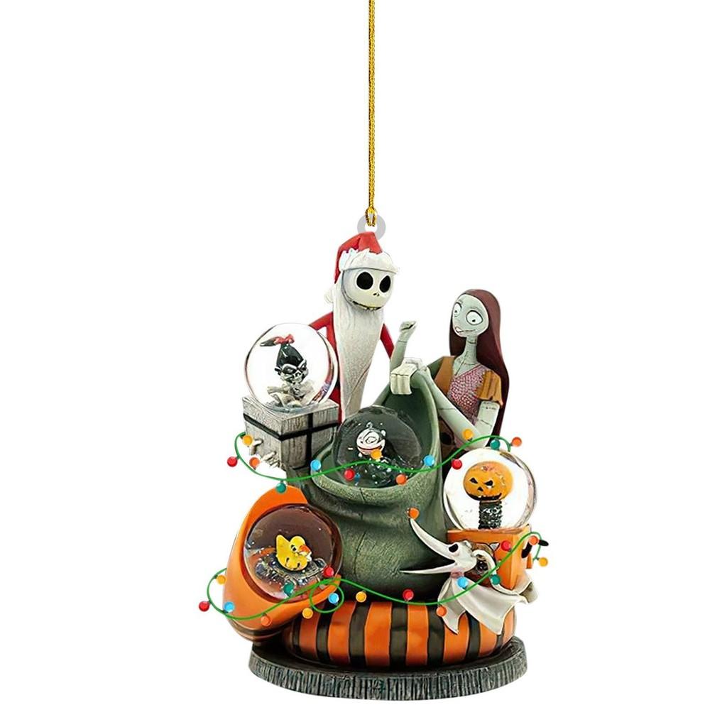 Vibrant Burton Tim Nightmare Before Christmas Acrylic Decoration Set With Jack Friends And
