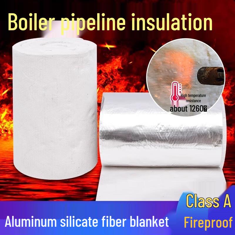 Jikefu High-Temperature Fireproof Pipe Insulation Mat with Aluminum Foil