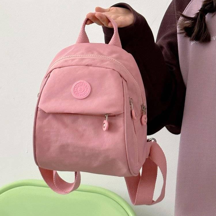 

2024 Модный женский мини-рюкзак в японском стиле из ткани Оксфорд Small розовый