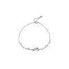 Love Broken Diamond Bow Bracelet Women's Light Luxury Niche Design Sense Fashion