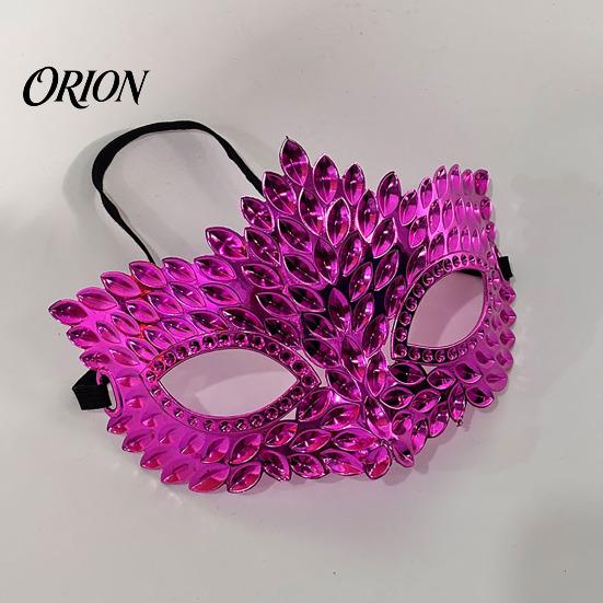 Stable Wear Party Mask Rhinestone Masquerade Mask, Adjustable Eye for Halloween Ball Gala Fashionable Dance Performance Cosplay, Sparkling Hollow