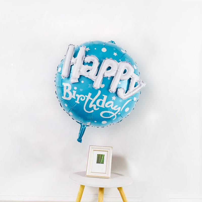 22 Inch Assembly One-Piece English Printing Birthday Balloon Decoration Children Boys And Girls Party Photo Scene Arrangement