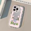 Tulip Flowers Pattern Phone Case For iPhone 17 11 Pro Max 16 14 13 Pro 12 15 XR XS X 7 8 Plus 16e SE2 Make Up Mirror Soft Cover