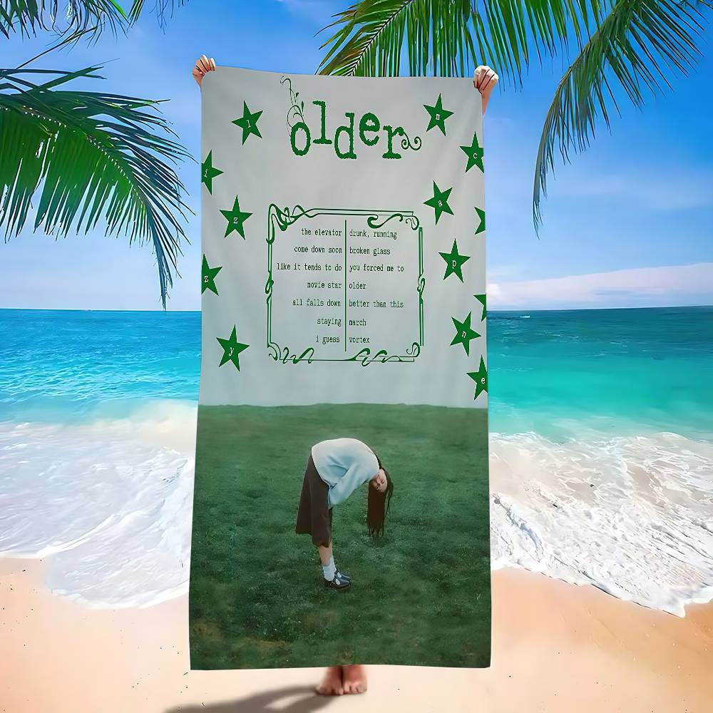 

L-Lizzy M-McAlpine SINGER Microfiber Blanket Quick Drying Beach Towels Oversized Printing Super Absorbent Pool Towel Blanket W30*H60(CM)