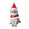 Pets Outfits Puppy Cloak Cat Dress Red Christmas Clothes for Doggy