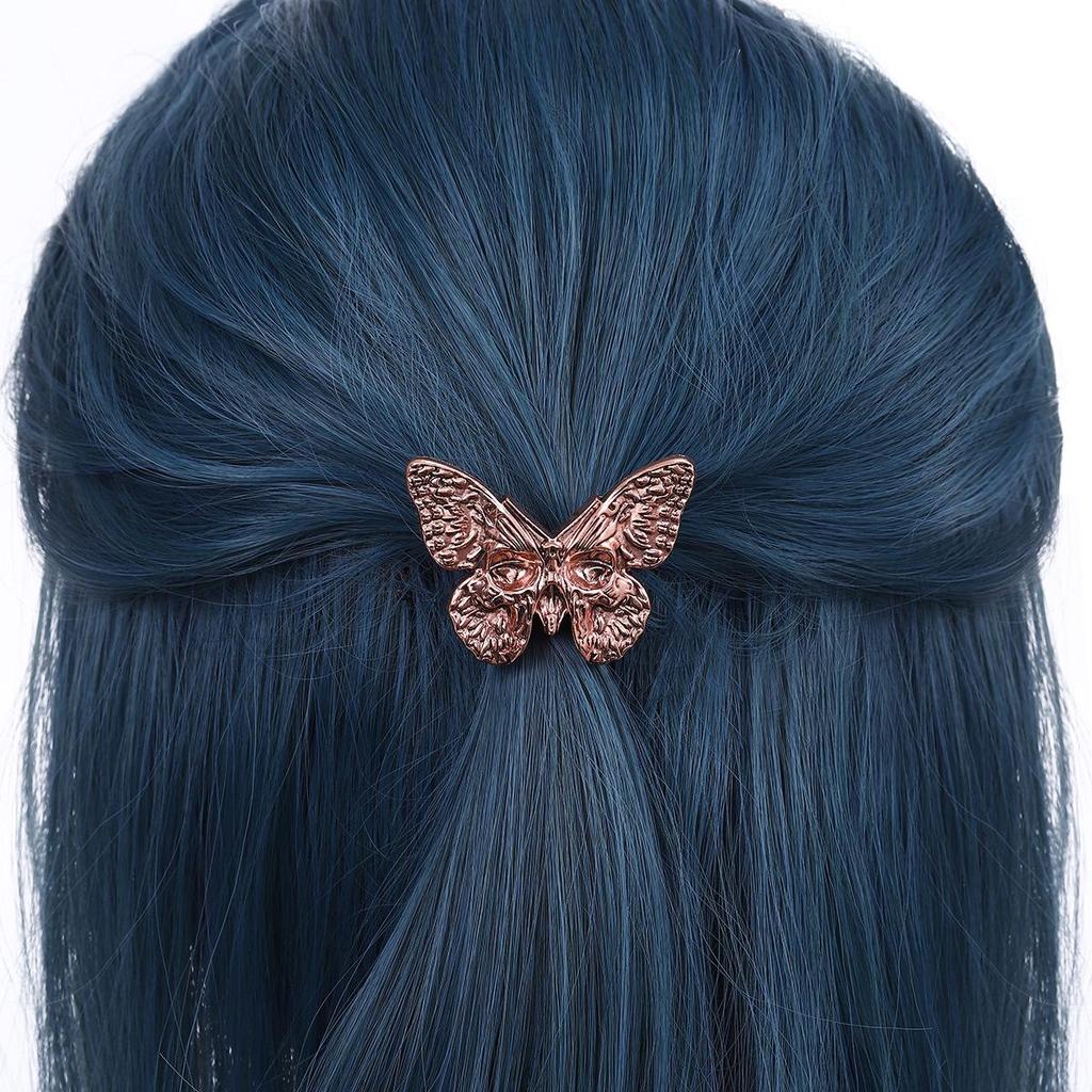Viking Retro Skull Butterfly Elastic Headband – Trendy Hip-Hop Hair Accessory
