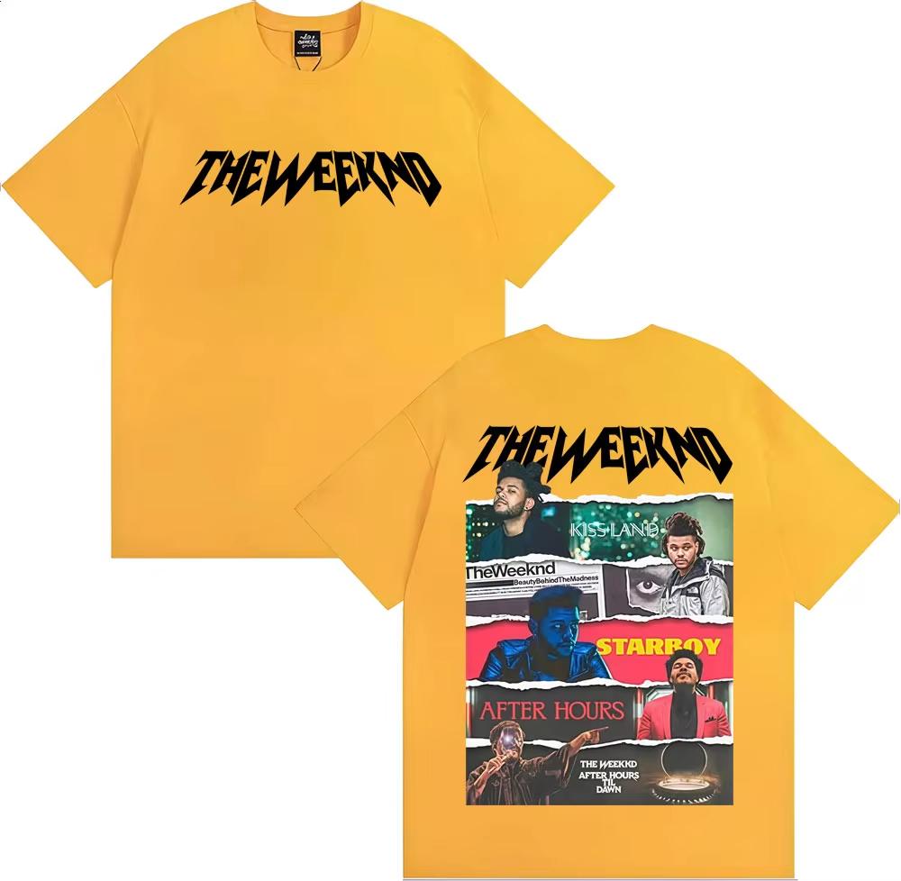 2026 HOT SALE The Weeknd After Hours Til Dawn Tour Unisex T-Shirt Harajuku Hip Hop High Street Style Unisex Fashion Women and Men T-shirt Short Sleeve