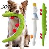 Soft Stuffed Animal Toys for Pets 40 Inch Extra Long Plush Squeaky Dog Toy, Cartoon Crocodile Duck Teething Shaped Interactive Tug-of-War Toy