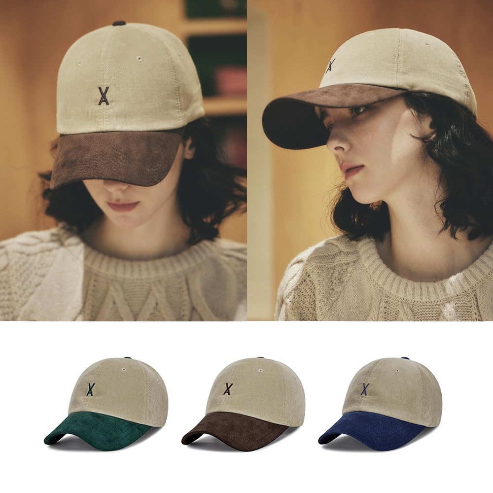 VA Corduroy Two Tone Ball Cap Brown