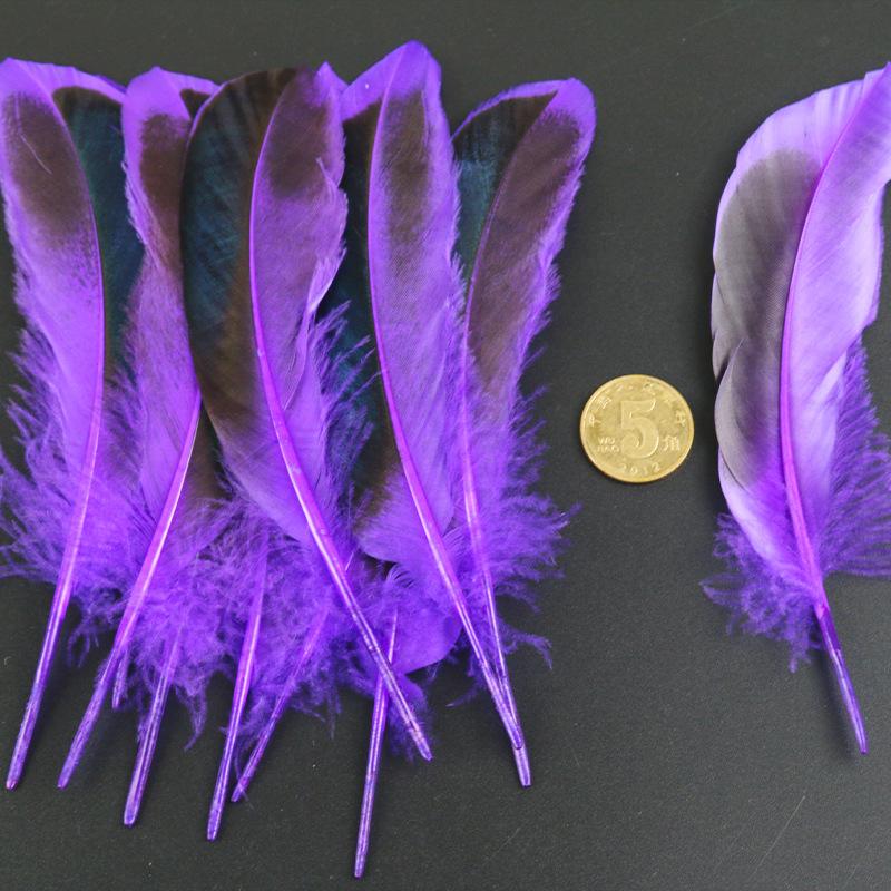 50Pcsdiy Feather Natural Duck Feather Duck Green Feather Jewelry Accessories Craft Decorative Feather Material