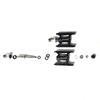 2 size ultralight 158g bicycle pedal for Brompton bike black/silver color aluminum + titanium axis 1pair