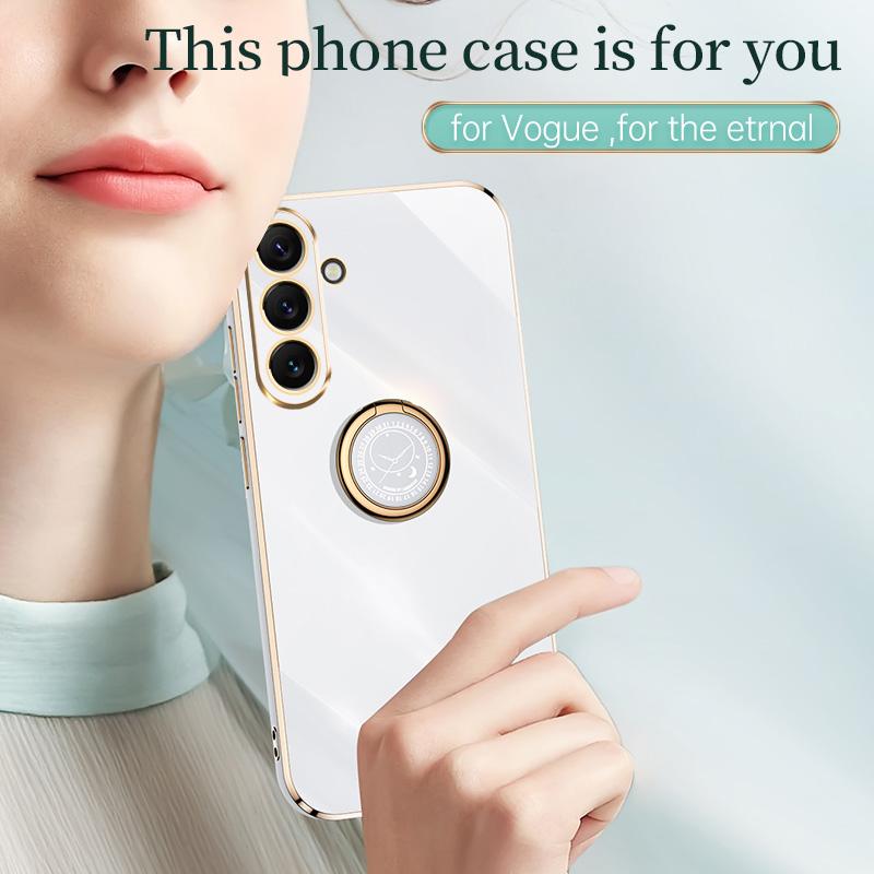 Custodie per Telefono Colorfast alla Moda Placcate per Samsung Galaxy A57 A37 A17 5G Morbida Lusso Protezione Lente Originale Cover Posteriore in Silicone